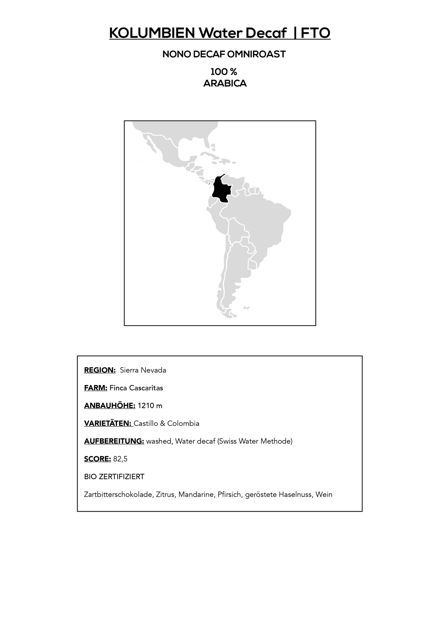 NONO Kolumbien Decaf