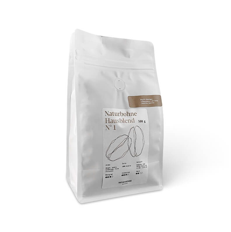 Natur Bohne Hausblend N° 1 – Eleganz trifft Tiefe Bio Espressobohnen