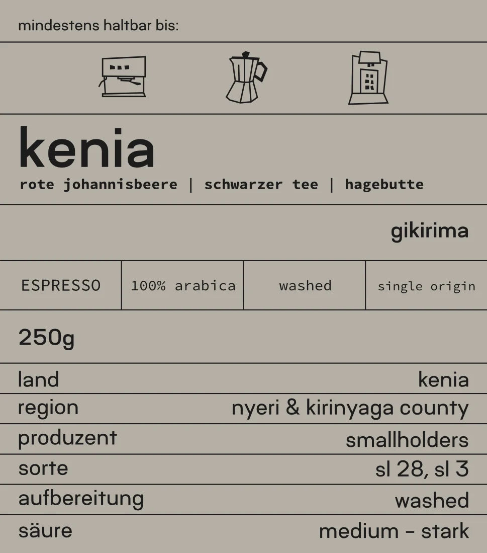 Kenia Gikirima - Espresso