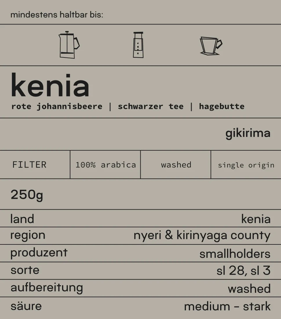 Kenia Gikirima - Filterkaffee