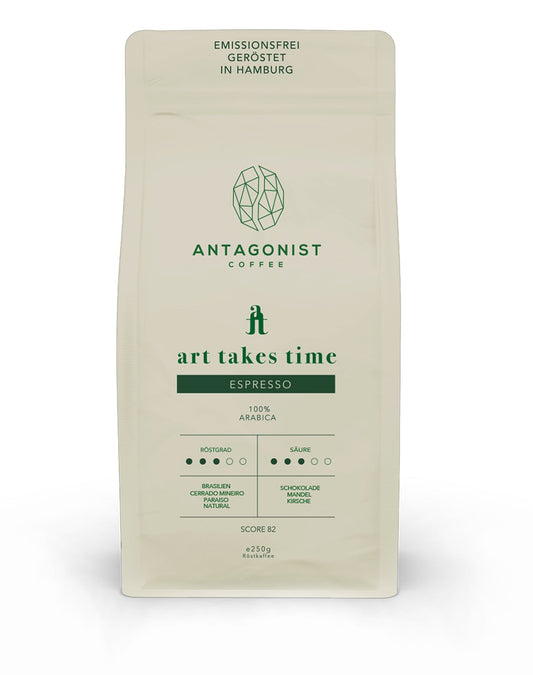 Espresso art takes time