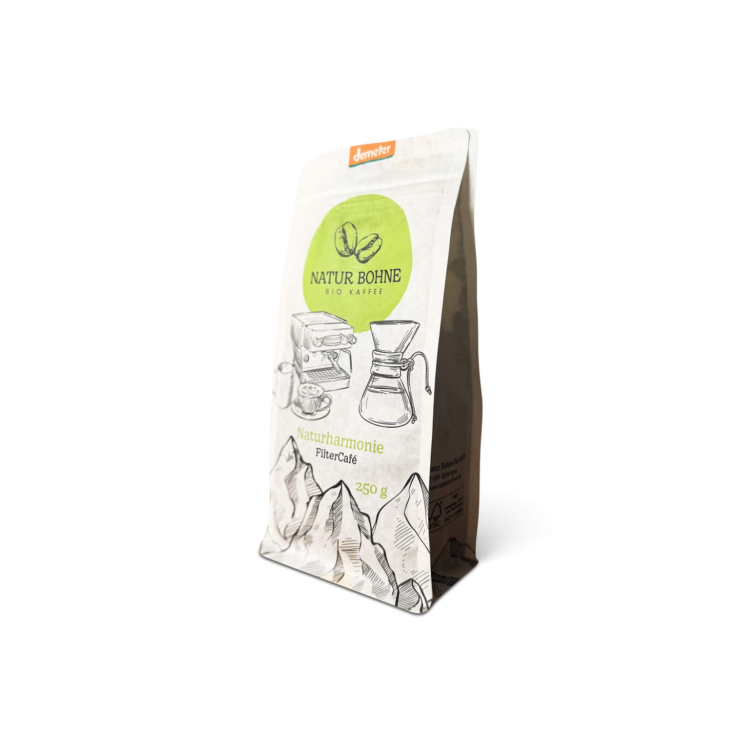 Demeter Filterkaffee Naturharmonie Kaffeebohnen