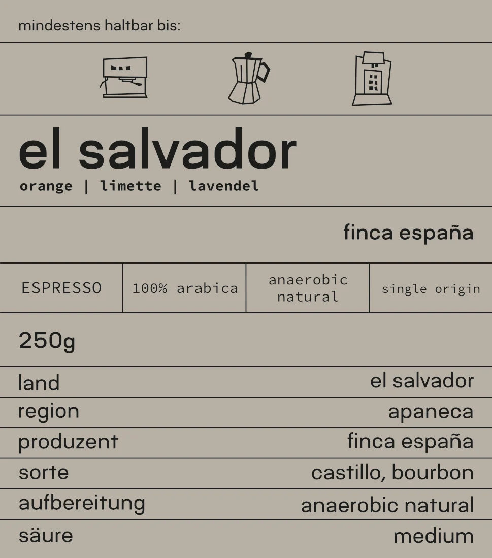 El Salvador - finca españa - Espresso
