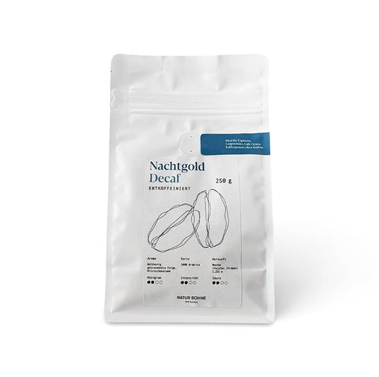 Nachtgold Decaf Bio Speciality entkoffeinierte Kaffeebohnen